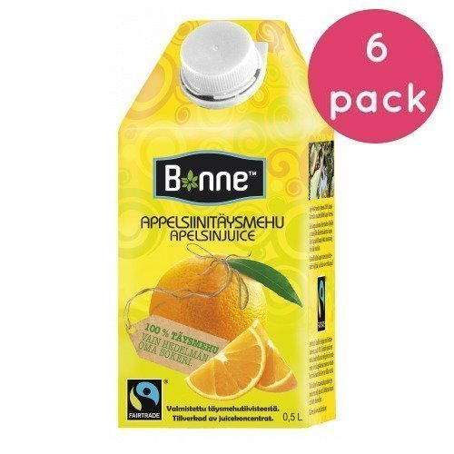 Bonne Premium Appelsiinitäysmehu 6 x 0