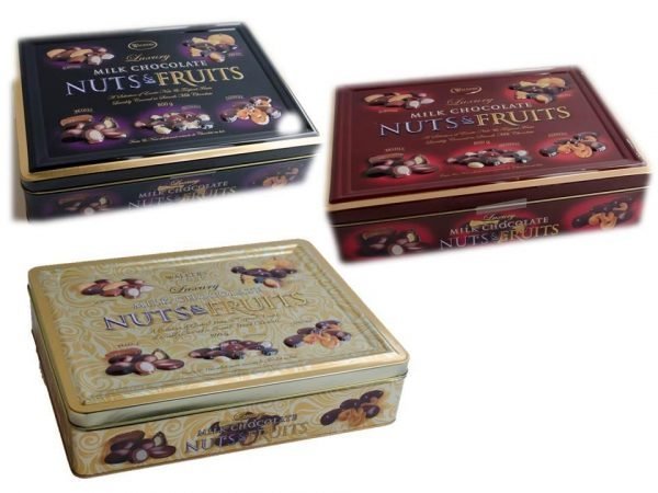 Chocolate Nuts & Fruits 800 G Peltirasiassa