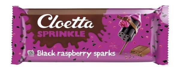 Cloetta Sprinkle Black Raspberry 165 G Suklaalevy