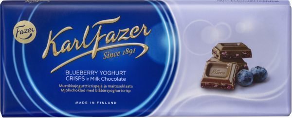 Fazer Blueberry Yoghurt Crisp 190 G Suklaalevy