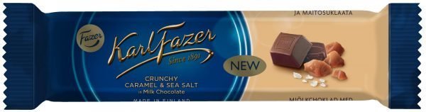 Fazer Crunchy Caramel & Seasalt 37 G Suklaapatukka