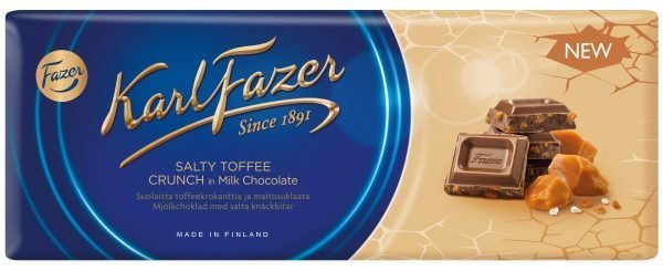 Fazer Salty Toffee Crunch 200 G Suklaalevy