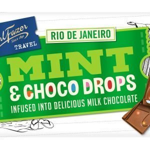 Fazer Travel Mint And Choco Drops 130 G Suklaalevy