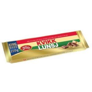 Freia Kvikk Lunsj Chokolade Plade 250 G