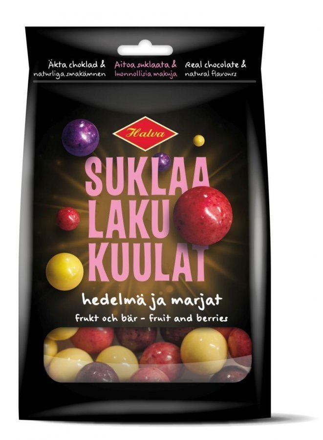 Halva SuklaaLakuKuulat Hedelmä & Marja 140g