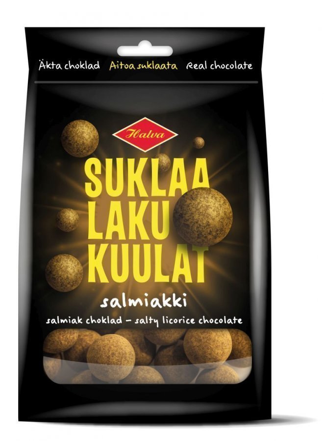 Halva SuklaaLakuKuulat Salmiakki 140g