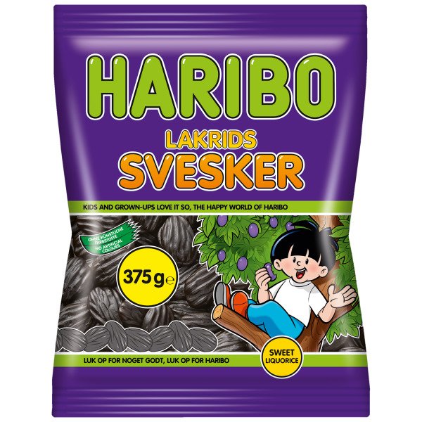 Haribo Lakrids Svesker 375 G