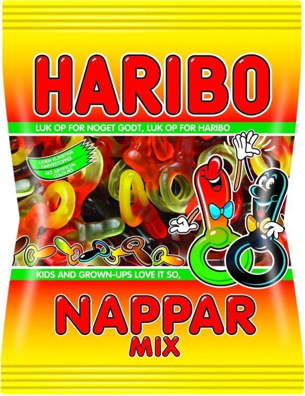 Haribo Nappar Mix 300 G Makeispussi