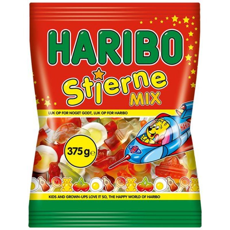Videnskab udkast Sow Haribo Stjerne Mix Berry 375g - Karkkikauppa24.fi