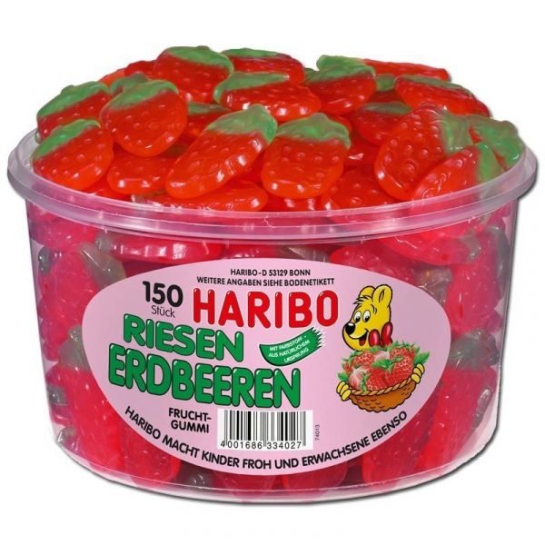 Haribo Store Jordbær (Riesen Erdbeeren) 1350g