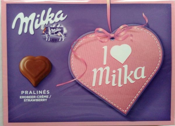 I Love Milka Jordbær Pralinés 110 G