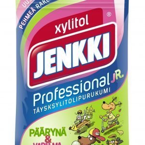 Jenkki Professional Junior Vadelma-Päärynä 80 G Purukumi