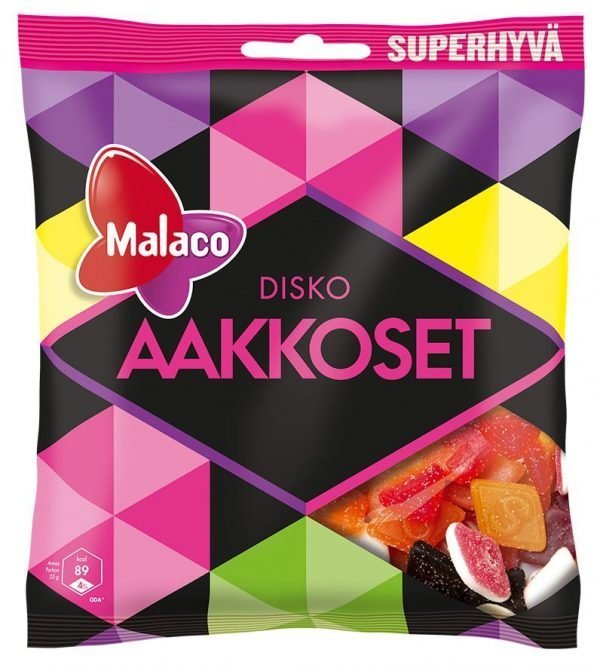 Malaco Aakkoset Disko 280 G Makeissekoitus