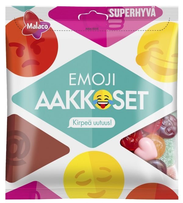 Malaco Aakkoset Emoji 315 G Makeissekoitus