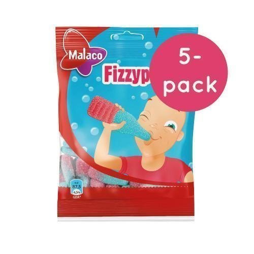 Malaco Fizzypop 5-pack 5 x 80g