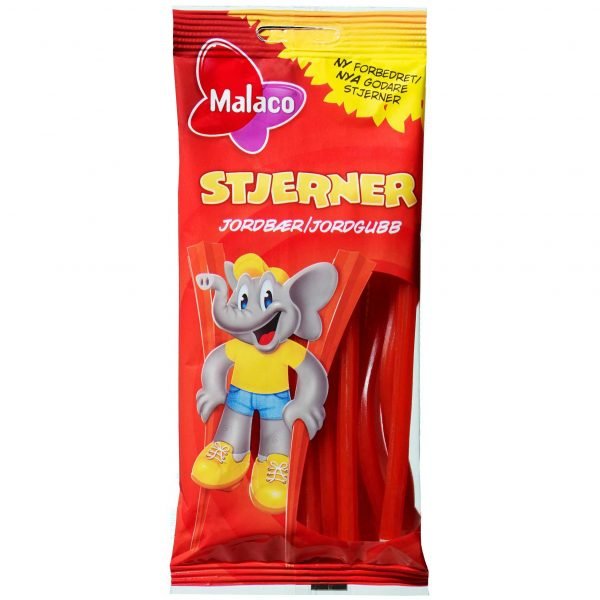 Malaco Jordbær Stjerner 92 G