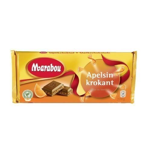 Marabou Appelsiinikrokantti Suklaalevy 200g