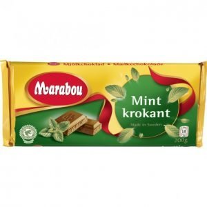 Marabou Suklaalevy 200g Minttukrokantti