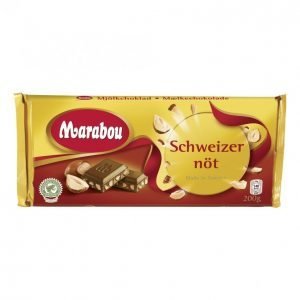Marabou Suklaalevy 200g Sveitsinpähkinä