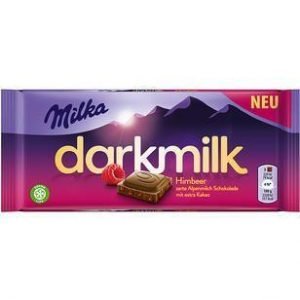 Milka Darkmilk Hindbær 85 G