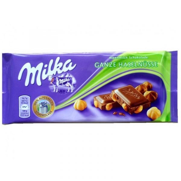 Milka Ganze Haselnüsse 100 G