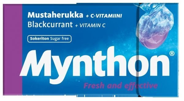 Mynthon Mustaherukka Sokeriton 31g