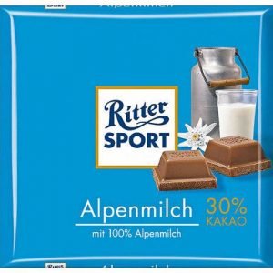 Ritter Sport Alpine Milk Chocolate 100gr.