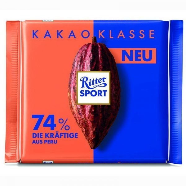 Ritter Sport Cocoa Selection 74% Intense 100 G