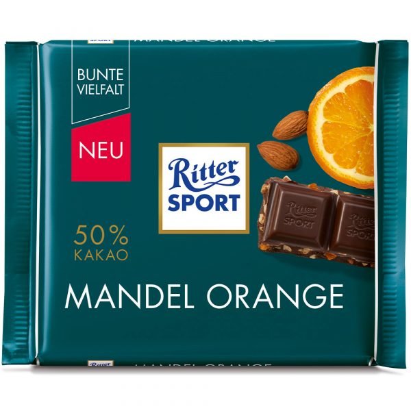 Ritter Sport Mandler Orange 100 G