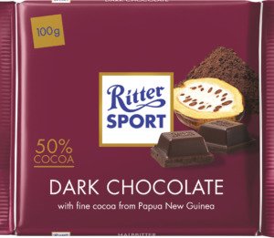 Ritter Sport Mørk 50% Kakao 100 G