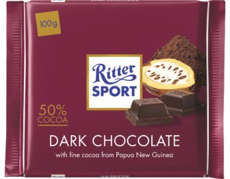 Ritter Sport Mørk 50% Kakao 100 G