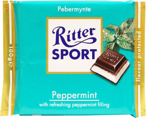 Ritter Sport Pebermynte 100 G